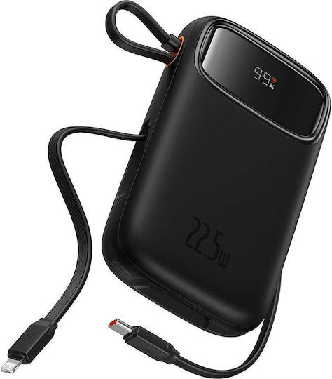 Baseus Qpow Pro+ Power Bank 20000mAh 22.5W with USB-A Port and USB-C Port Power Delivery / Quick Charge 3.0 Black
