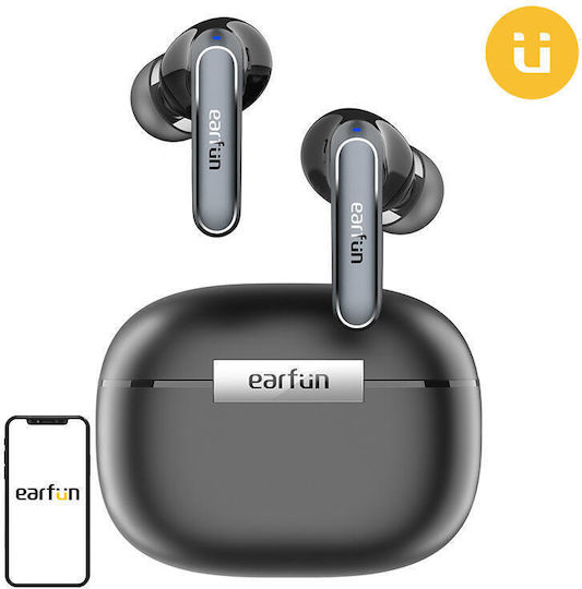 Earfun Air2 In-ear Bluetooth Handsfree Earphones with Sweat Resistance and Charging Case Black view 3