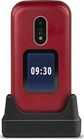 Doro 6060 Single SIM Mobile with Large Buttons Red view 9