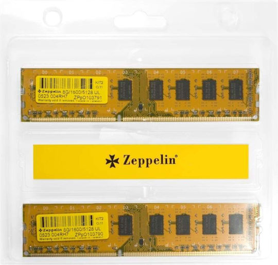 Zeppelin DDR3 16GB RAM with 2x8GB Modules and Speed 1600 for Desktop view 2