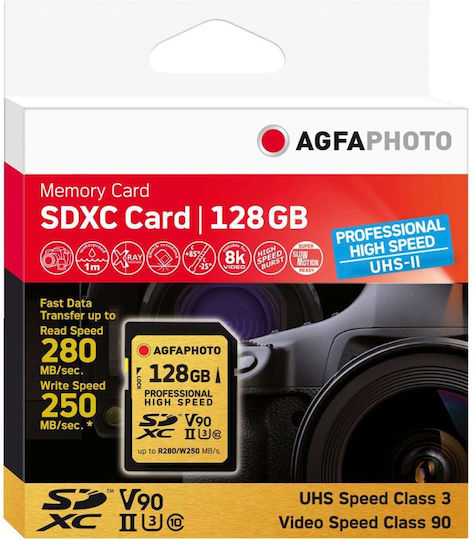 Agfaphoto Sdxc Uhs-ii 128gb Professional High Speed U3 V90