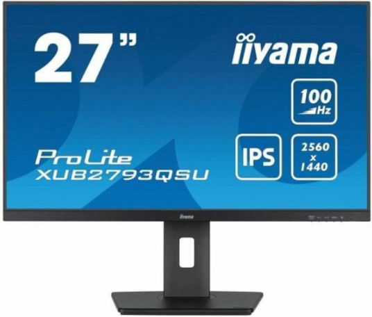Iiyama ProLite IPS Monitor 27" QHD 2560x1440 with Response Time 1ms GTG