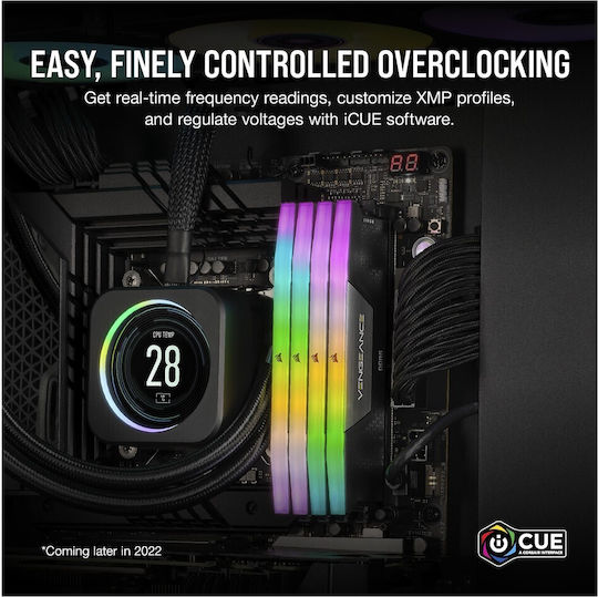 Corsair Vengeance RGB DDR5 with Module 1x8GB and Speed 5200 for Desktop CMH8GX5M1B5200C40 view 6