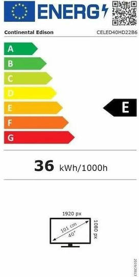 Continental Edison Smart Television 40" Full HD LED CELED40HD22B6 (2024) view 4