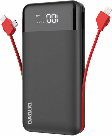 Dudao K1Pro Power Bank 20000mAh with 2 USB-A Ports Black vue 2