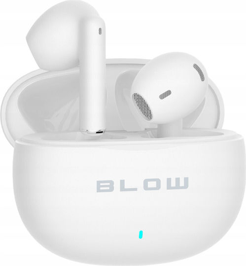 Blow Earbuds ENC Bluetooth Handsfree Earphones with Charging Case White view 2