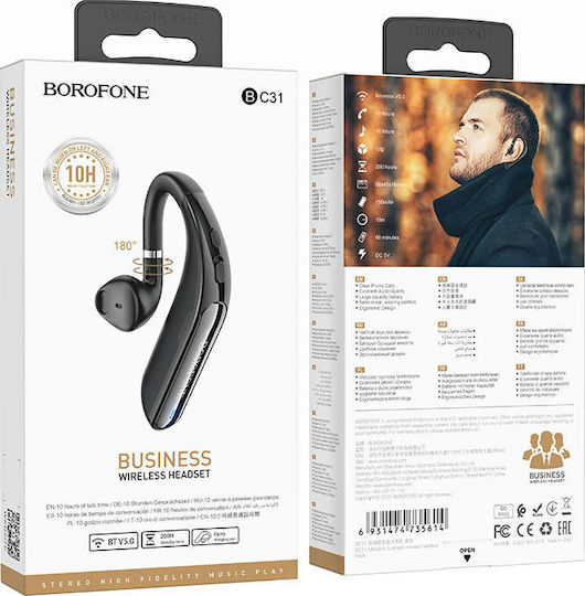 Borofone BC31 Melodico Earbud Bluetooth Handsfree Earphone Black view 7