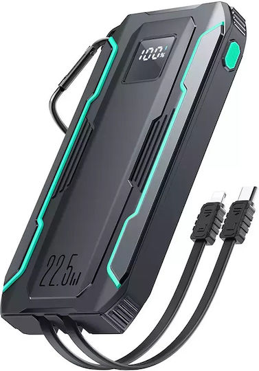 Joyroom JR-L017 Power Bank 10000mAh 22.5W with USB-A Port and USB-C Port Black