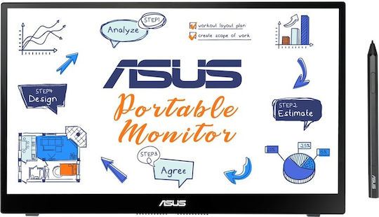 Asus ZenScreen Ink MB14AHD IPS Portable Monitor 14" FHD 1920x1080 with Response Time 5ms GTG view 4