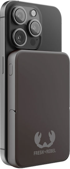 Fresh 'n Rebel Magnetic MagSafe Power Bank 5000mAh with USB-C Port Storm Grey vue 2