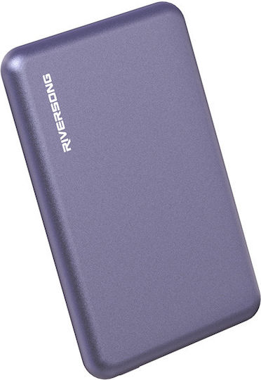 Riversong MagNano 05 Power Bank 5000mAh with USB-C Port Dark Purple view 5