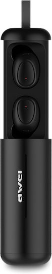 Awei T5 In-ear Bluetooth Handsfree Earphones with Sweat Resistance and Charging Case Black Ansicht 4