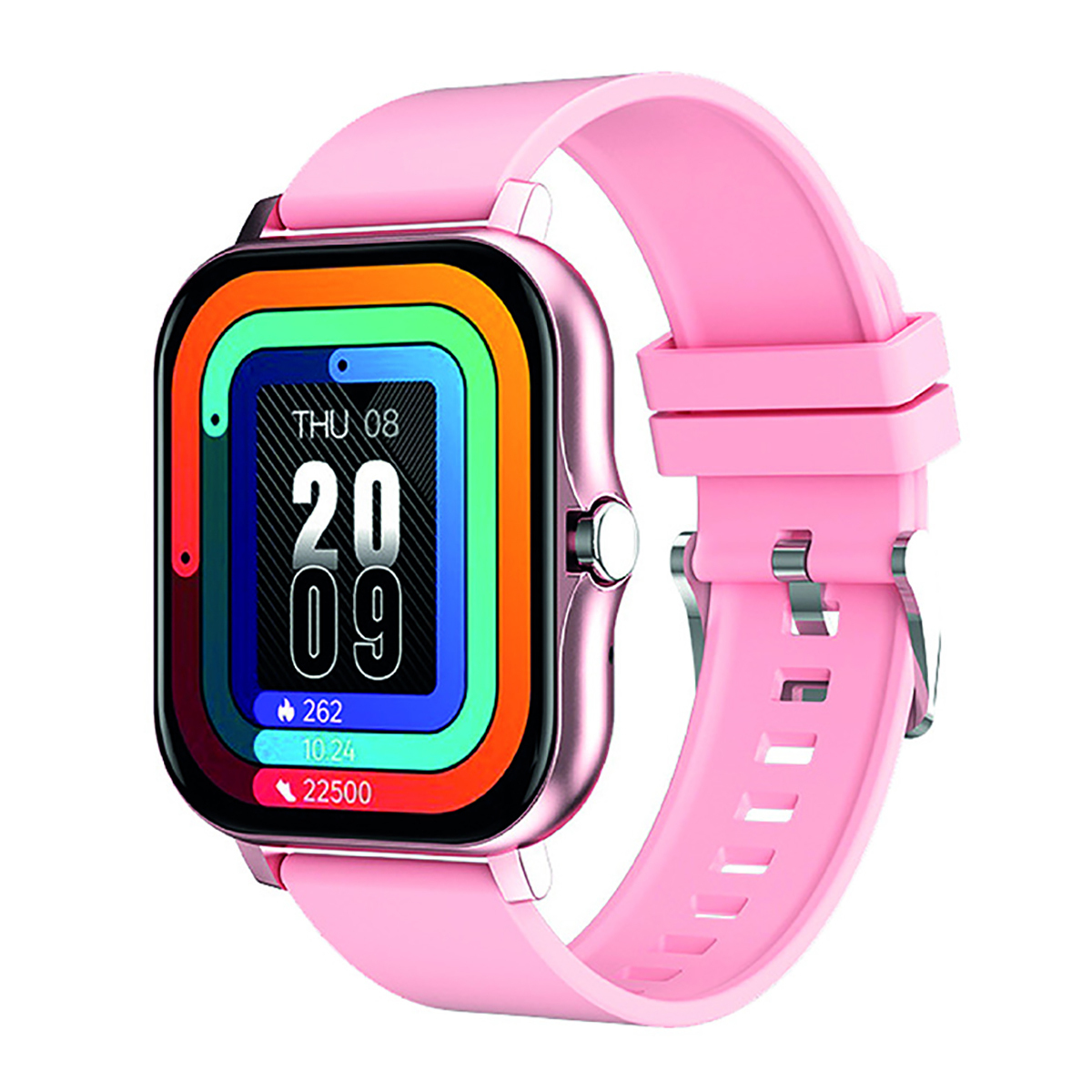 Avizar Balneo Smartwatch with Pedometer Heart Rate Sensors Pink