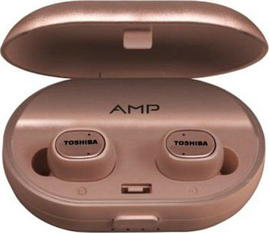 Toshiba RZE-BT900E In-ear Bluetooth Handsfree Earphones with Charging Case Rose Gold