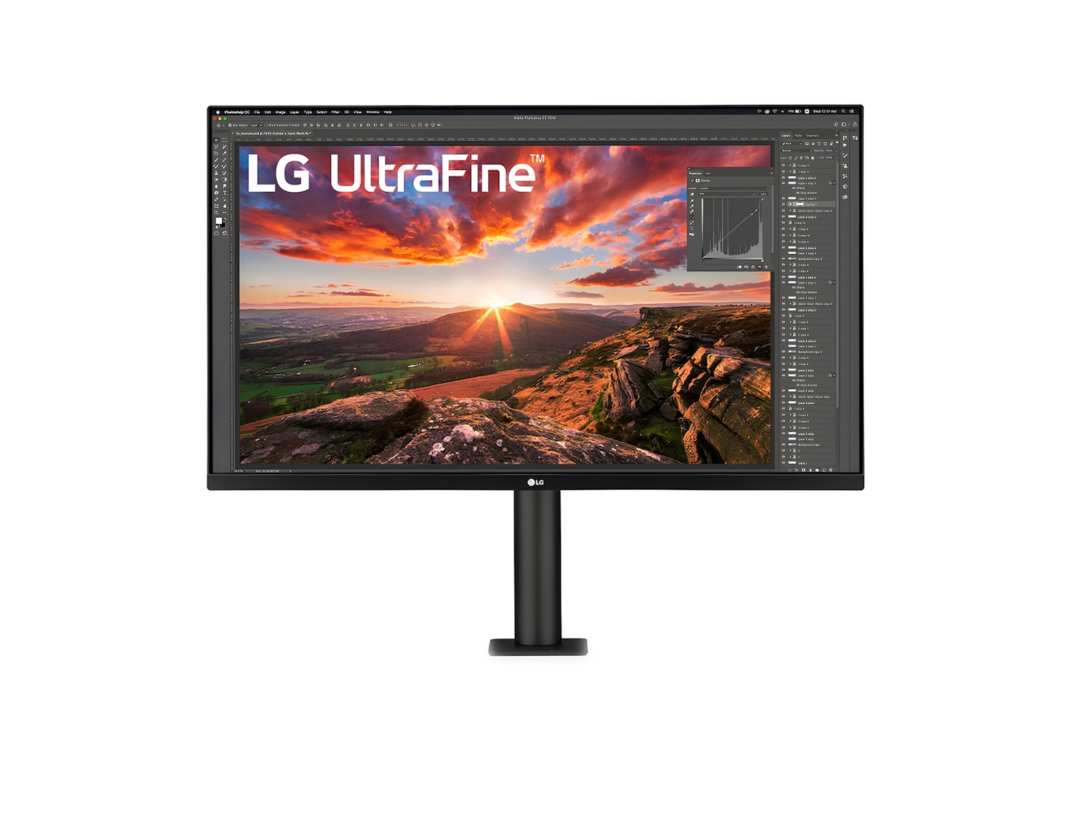 LG 32UN880K-B-B IPS HDR Monitor 31.5" 4K 3840x2160 with Response Time 5ms GTG view 5