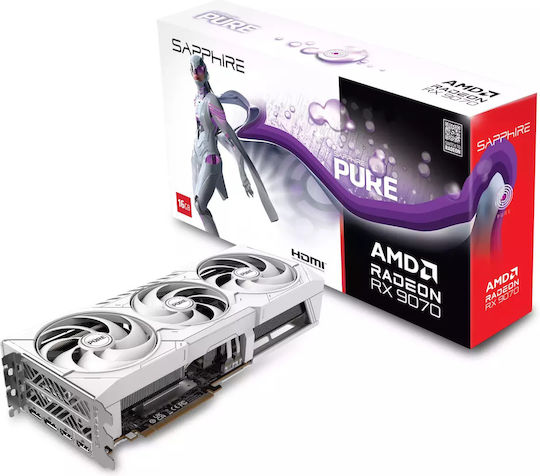 Sapphire Radeon RX 9070 16GB GDDR6 Pure Gaming OC Graphics Card