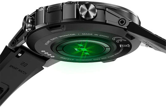 Aoke K52 Smartwatch with Heart Rate Monitor (Black) view 4