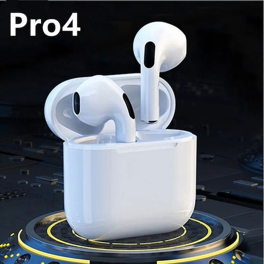 Touch Pro 4 Earbud Bluetooth Handsfree Earphones White view 4