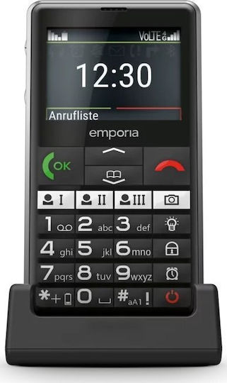Emporia PURE-LTE Dual SIM Mobile Black view 1