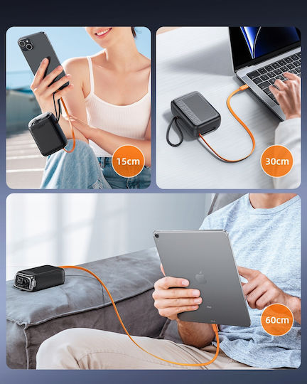 Innostyle MINI Power Bank 10000mAh 33W with 2 USB-C Ports Black view 5