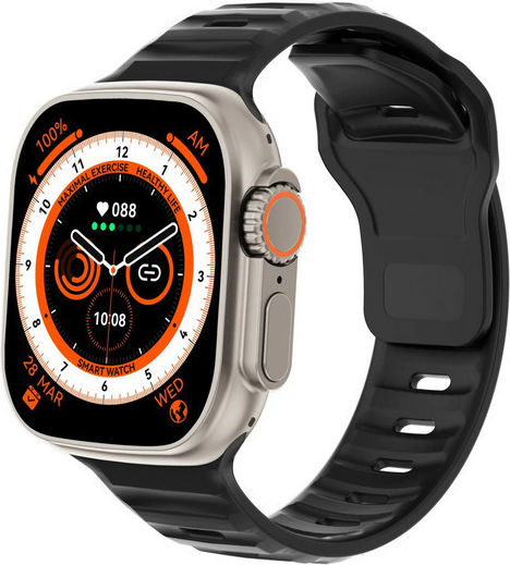 Z55 Ultra Smartwatch with Heart Rate Monitor (Black)