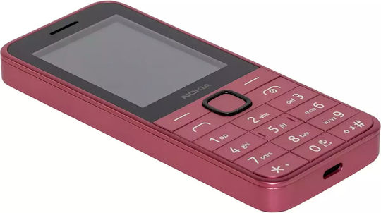 Nokia 225 4G (2024) Dual SIM Mobile with Buttons (English Menu) Pink view 2