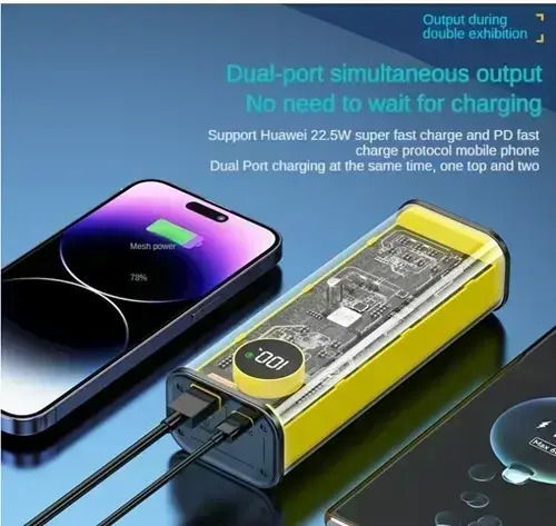 Andowl Q-CD1008 Power Bank 30000mAh 22.5W Multicolour vue 7