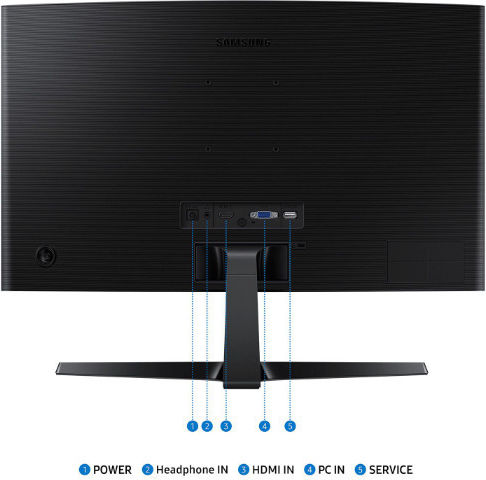 Samsung S3 S36GD FHD VA Curved Monitor 24" FHD 1920x1080 with Response Time 4ms GTG view 5