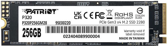 Patriot Viper P320 SSD 256GB M.2 Type with PCI Express 4.0 Connection P320P256GM28