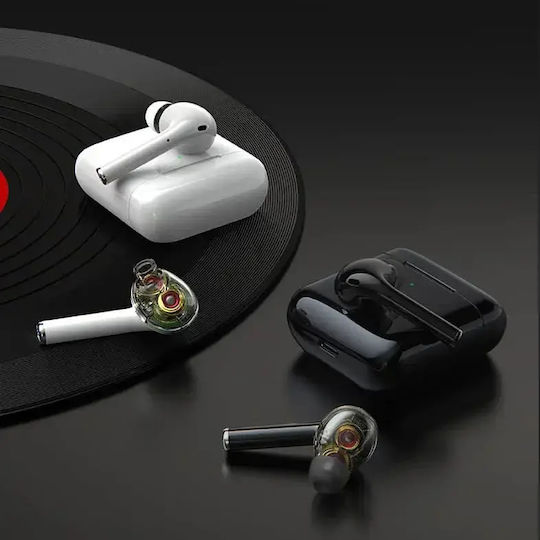 Nubi S10 In-ear Bluetooth Handsfree Earphones with Sweat Resistance and Charging Case White vue 3