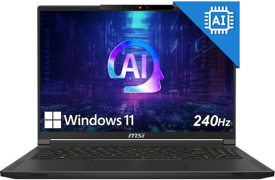 MSI Stealth A16 AI+ A3XVFG 16" OLED QHD+ 240Hz (Ryzen AI 300 Series-9 HX 370/32GB/1TB SSD/GeForce RTX 4060/W11 Home) (International English Keyboard) view 3