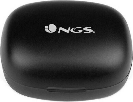 NGS Artica 400 In-ear Bluetooth Handsfree Earphones with Charging Case Black vue 3