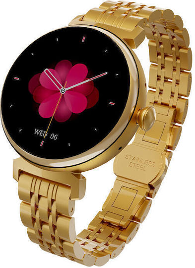 HiFuture Aura Smartwatch with Heart Rate Monitor (Gold) view 4