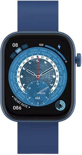 Denver SW-185 Smartwatch with Heart Rate Monitor (Blue) view 2