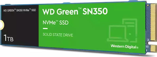 Western Digital Green SN350 SSD 1TB M.2 Type with PCI Express 3.0 Connection WDS100T3G0C vista 2