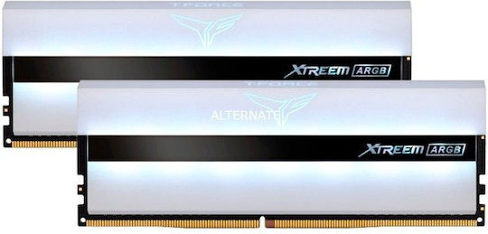 TeamGroup T-Force Xtreem ARGB White 16GB DDR4 RAM with 2 Modules (2x8GB) and 3200 Speed for Desktop (TF13D416G3200HC16CDC01) view 3