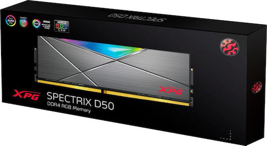Adata XPG Spectrix D50 16GB DDR4 RAM with 2 Modules (2x8GB) and 3200 Speed for Desktop (AX4U32008G16A-DT50) vue 3