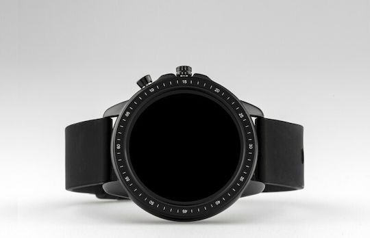 Oozoo Q00304 45mm Smartwatch with Heart Rate Monitor (Black) view 2