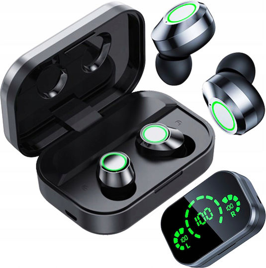 YD03 In-ear Bluetooth Handsfree Earphones with Charging Case Black view 3