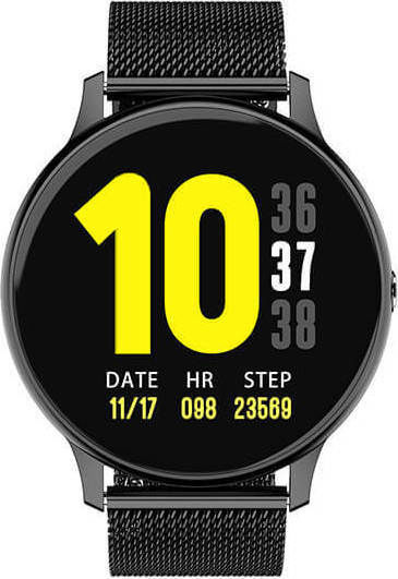 NO.1 DT88 Pro Smartwatch with Heart Rate Monitor (Black)
