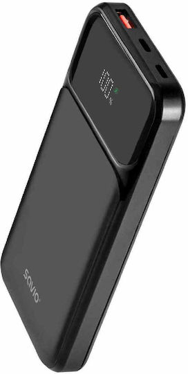 Savio BA-08 Power Bank 10000mAh with USB-A Port and 2 USB-C Ports Black view 3