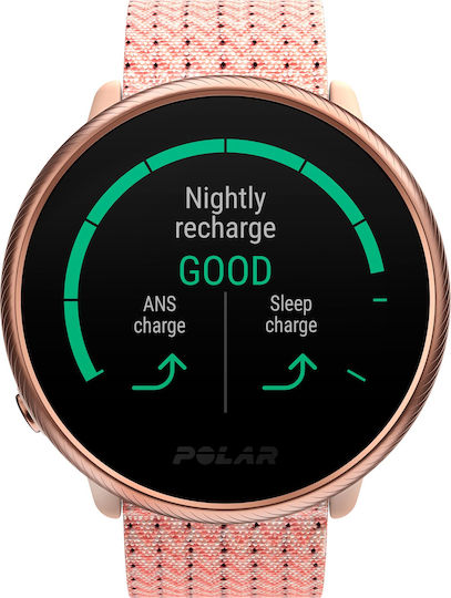 Polar Ignite 2 Stainless Steel 43mm Waterproof Smartwatch with Heart Rate Monitor (Rose Gold) view 7