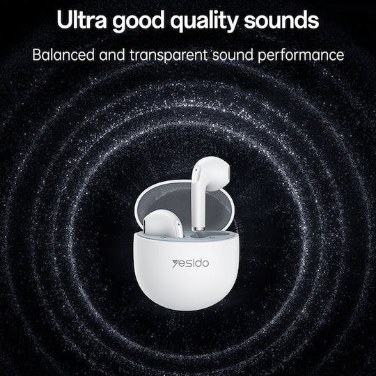 Yesido TWS35 Earbud Bluetooth Handsfree Earphones with Charging Case White view 9