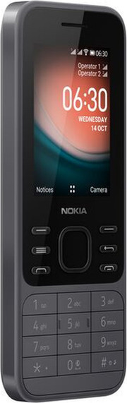 Nokia 6300 4G Dual SIM (4GB) Mobile with Buttons Charcoal view 6