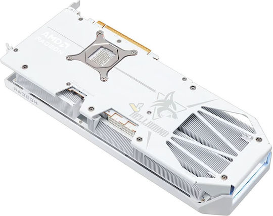 PowerColor Radeon RX 9070 XT 16GB GDDR6 Hellhound White Graphics Card view 2