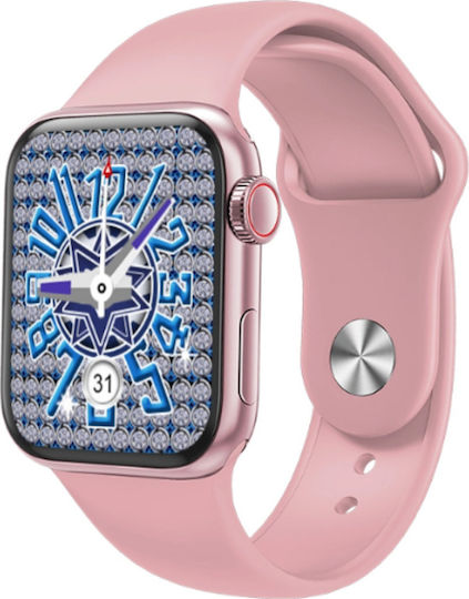HW22 44mm Smartwatch with Heart Rate Monitor (Pink) view 2