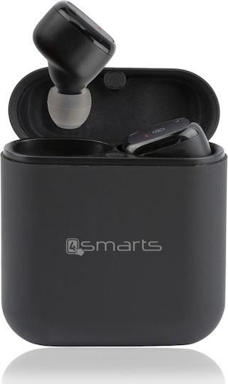 4Smarts Eara In-ear Bluetooth Handsfree Headphones with Charging Case Black