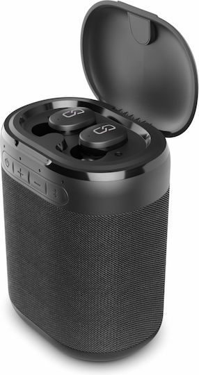 Ledwood Versa In-ear Bluetooth Handsfree Earphones with Charging Case Black view 2