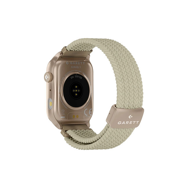 Garett Activity 3 46mm Smartwatch with Heart Rate Monitor (Gold) view 3