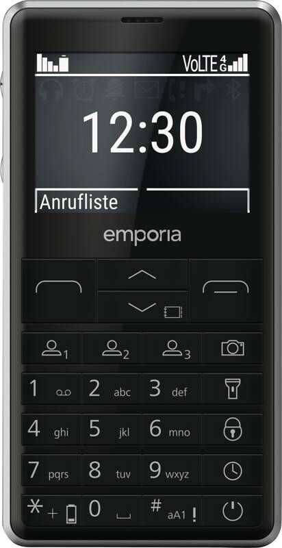 Emporia M76 Single SIM Mobile Phone with Buttons Black दृश्य 2